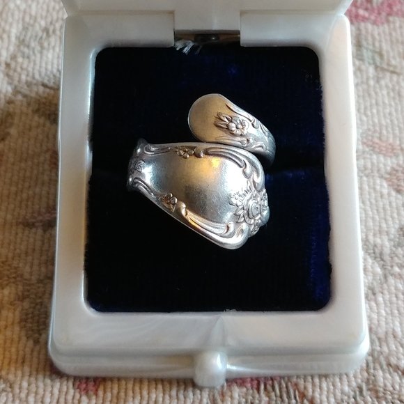 Vintage Jewelry - Oneida silver spoon ring